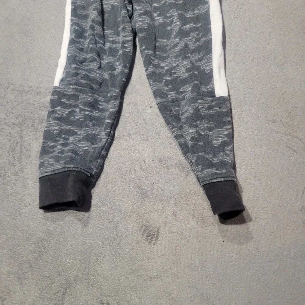 365 Kids Garanimals Jogger Boys 5 Grey Camo Fleece Pants Side Stripe GAKBF216365